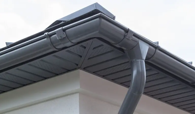 Downspout and seamless gutter maintenance.