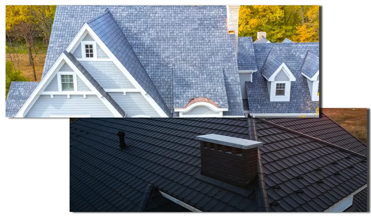 Roof maintenance for roof tiles and metal roofing.